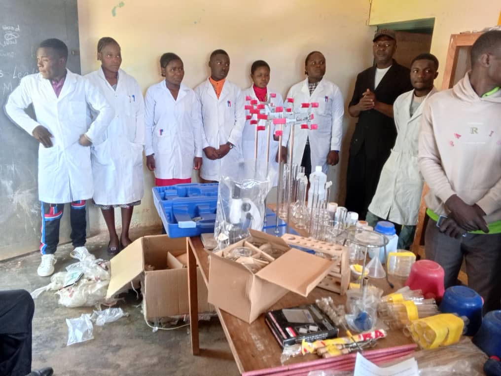 Science learning materials provided to Christ Memorial College